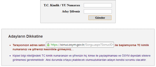 16 Ekim KPSS Ortaöğretim/Önlisans Sonuçları ÖSYM Sonuç Ekranında 4