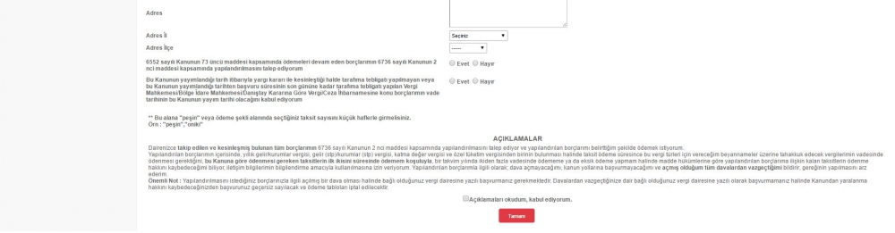 Vergi Borcu Yapılandırması İnternet Üzerinden Başvuru Yapma 4