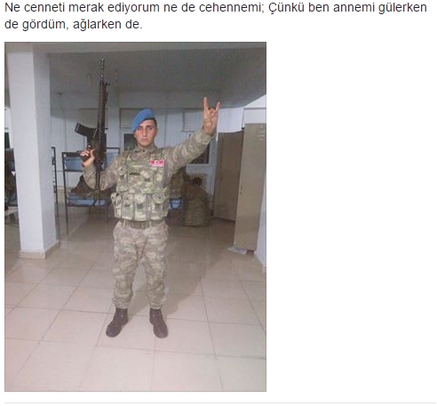 İntihar Eden Er Adem Karakoç'un Sosyal Medya Paylaşımları Yürek Bur 3