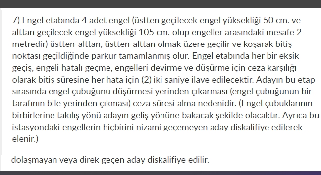 2017 PMYO parkur sınavında yapılacaklar 8