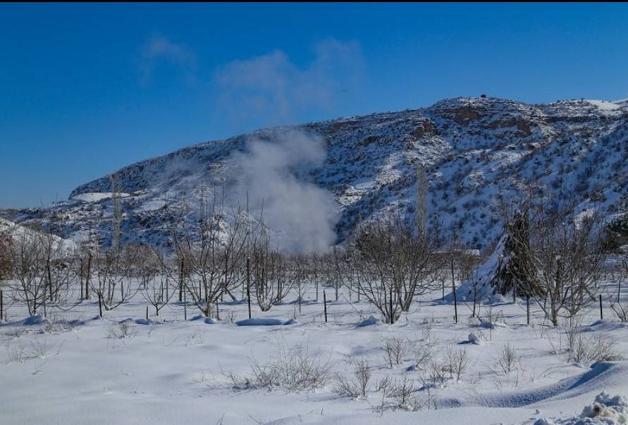 KONYA'DAKİ YERKÖPRÜ ŞELALESİ'NDEN KIŞ ORTASINDA BUHAR ÇIKIYOR 8