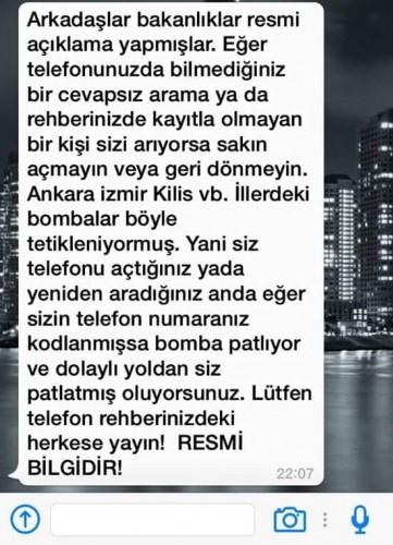 DİKKAT! EĞER O TELEFONU AÇARSANIZ BOMBAYI PATLATMIŞ OLURSUNUZ! 10