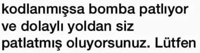 DİKKAT! EĞER O TELEFONU AÇARSANIZ BOMBAYI PATLATMIŞ OLURSUNUZ! 8