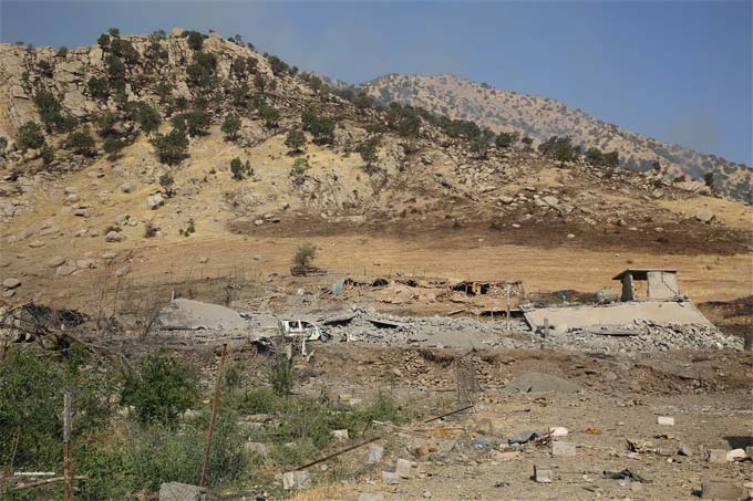 TSK'nin bombaladığı Zergelê köyünden ilk Görüntüler 11