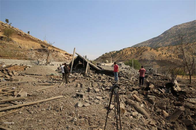 TSK'nin bombaladığı Zergelê köyünden ilk Görüntüler 13