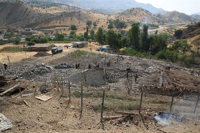 TSK'nin bombaladığı Zergelê köyünden ilk Görüntüler 21