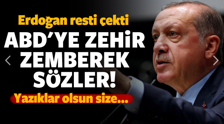 Cumhurbaşkanı Erdoğan'dan ABD'ye kapak gibi yanıt!