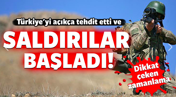 Türkiye'yi tehdit etmişti: Saldırılar başladı!