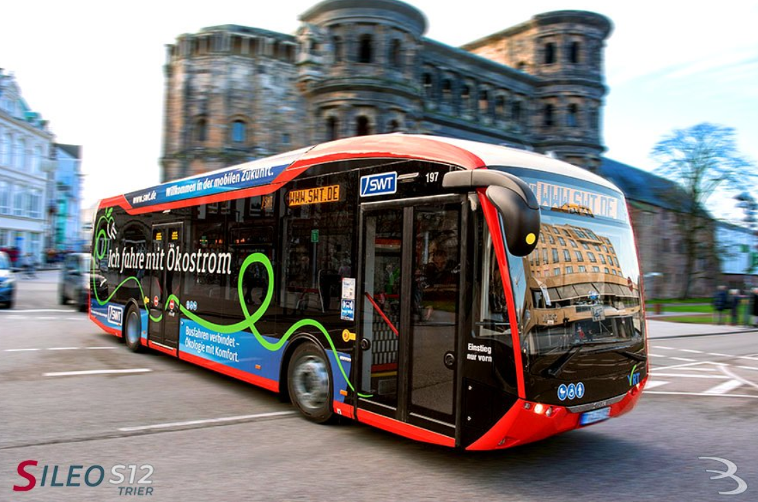 DÖRT SAATLİK ŞARJLA 400 KM. GİDEN YERLİ OTOBÜS SİLEO ALMANYA'YA İHRAÇ EDİLİYOR.