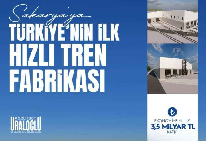 Türkiye'nin İlk Yerli ve Milli Elektrikli Hızlı Tren Fabrikası İnşaatı Başladı!