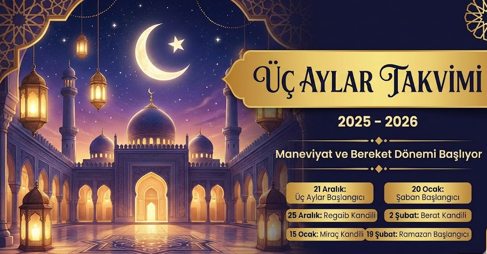 2025-2026 Üç Aylar Ne Zaman Başlıyor? İşte Diyanet Takvimi ile İl İl Kandil ve Ramazan Tarihleri