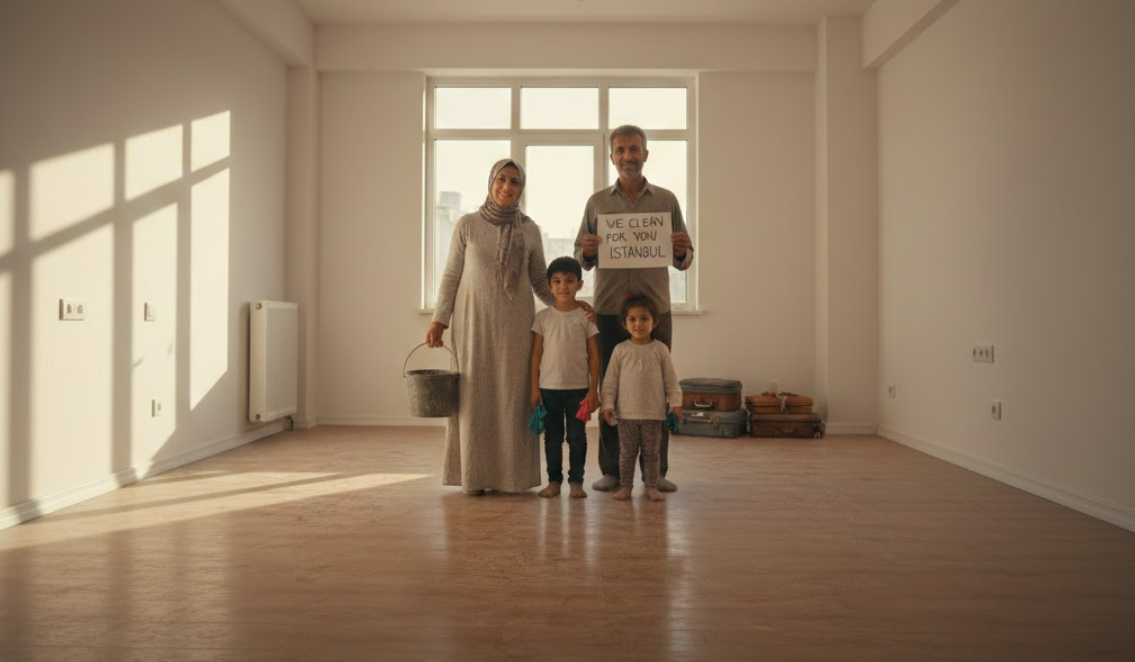 Örnek Vefa: Suriyeli Aileden Alkış Toplayan Hareket! "Taşınacakmışım Gibi Temizledim"