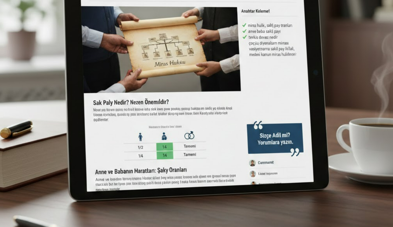 Çocuğu Olmayanın Mirası Kime Kalır? Anne ve Babanın Saklı Payı Hakkında Merak Edilenler