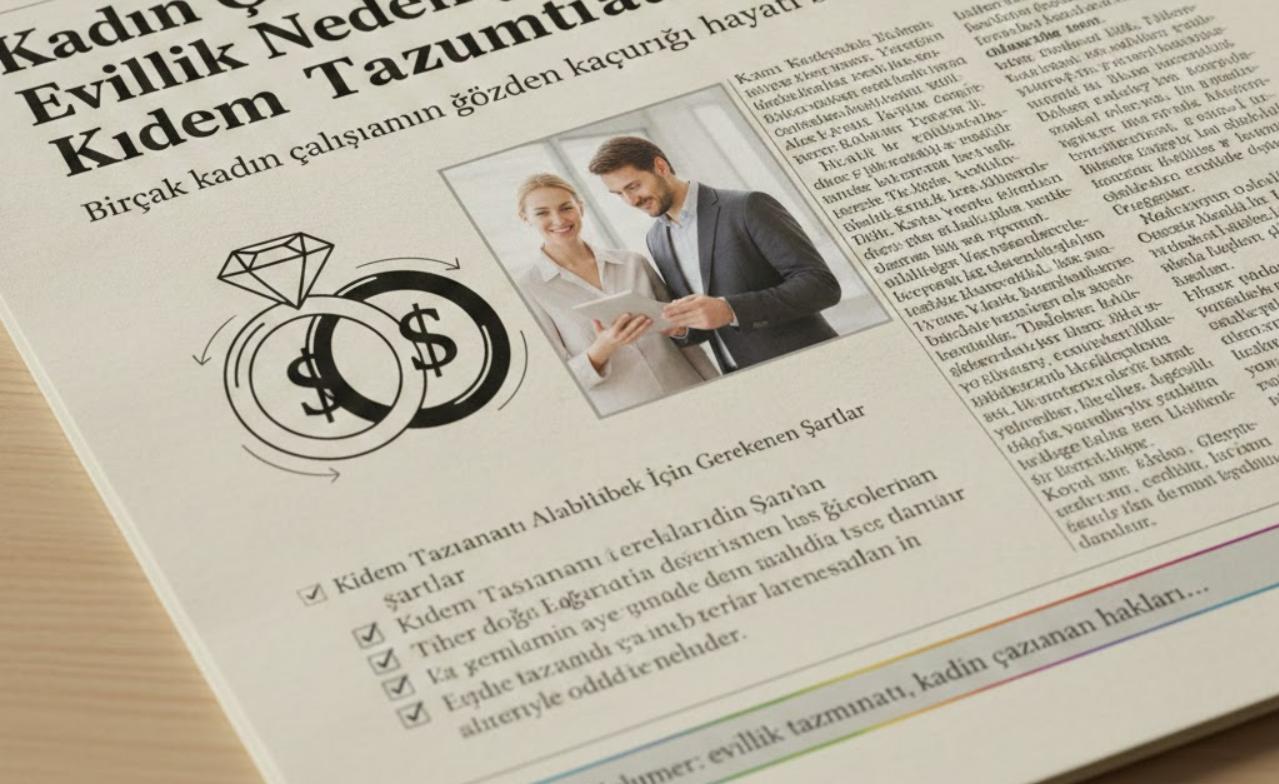 Kadın Çalışanlara Müjde: Evlilik Nedeniyle İşten Ayrılan Kıdem Tazminatı Alabilir mi?