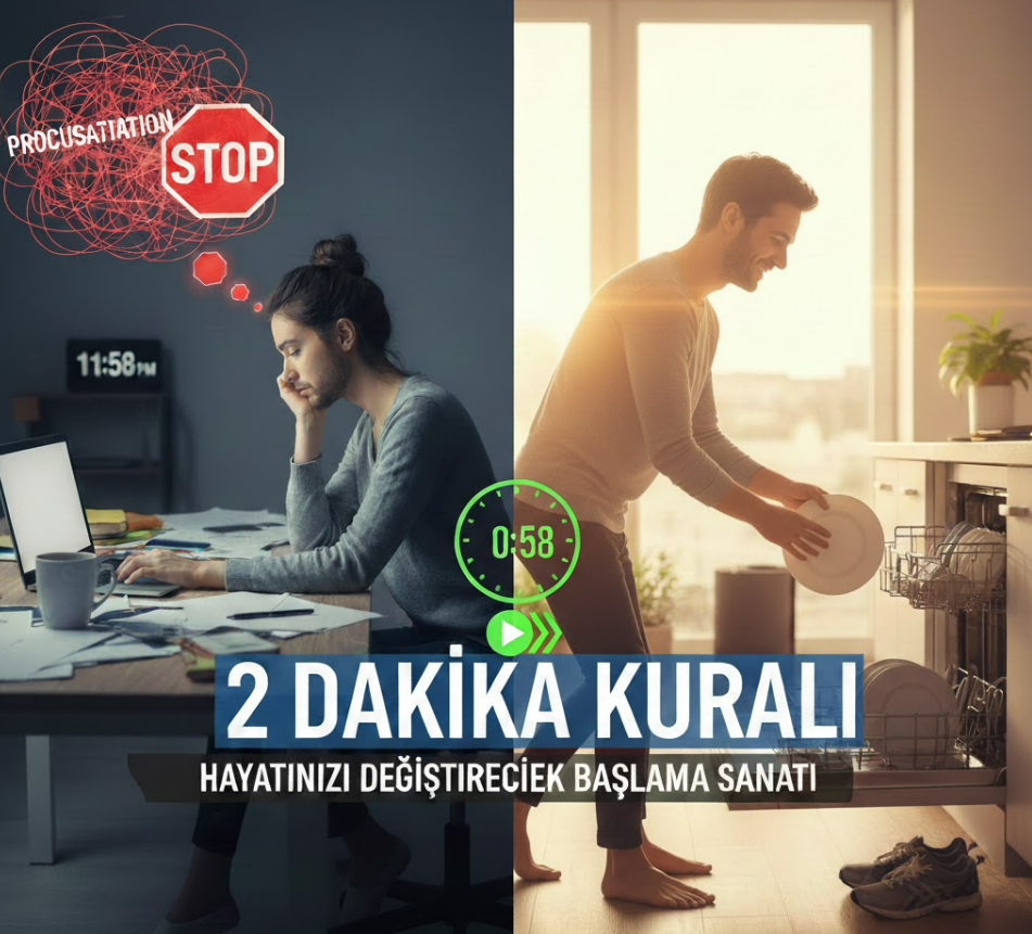Erteleme Hastalığına Son: Hayatınızı Değiştirecek "2 Dakika Kuralı" Nedir?