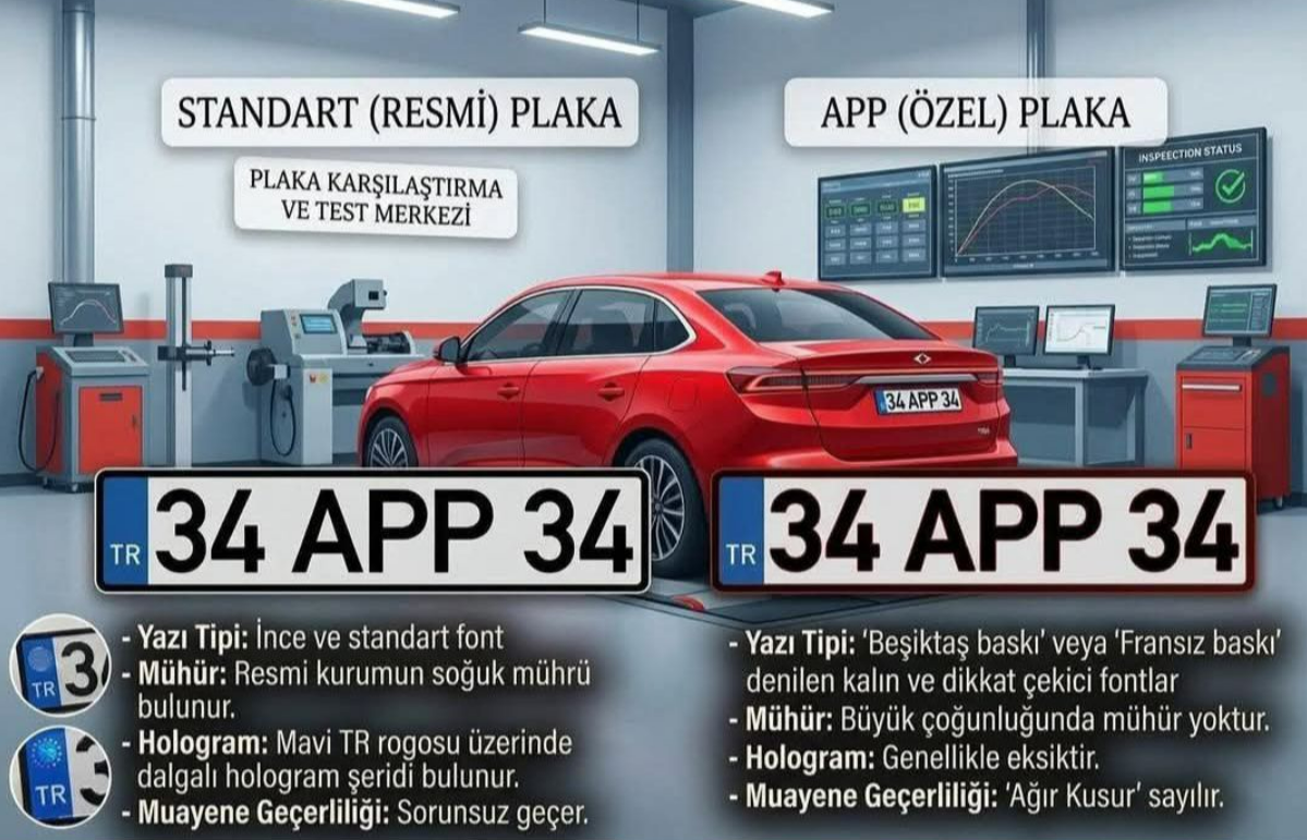 Araç Sahipleri Dikkat! APP Plaka ile Standart Plaka Arasındaki Farklar Nelerdir? APP Plaka Muayeneden Geçer mi?