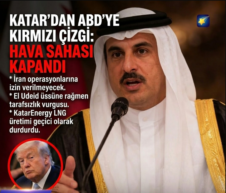 Katar’dan Kritik Karar: Hava Sahası İran’a Karşı Operasyonlara Kapatıldı