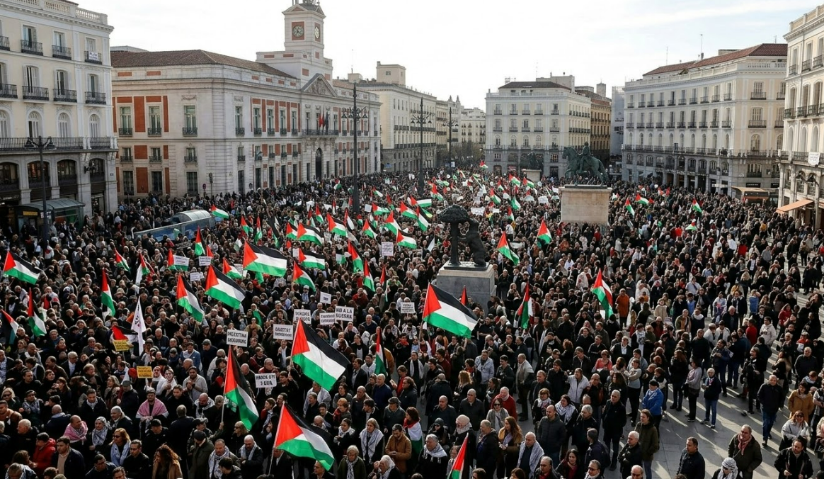 İspanya Sokaklarında Dev Savaş Karşıtı Dalga: "İsrail'e Silah Sevkiyatını Durdurun!"