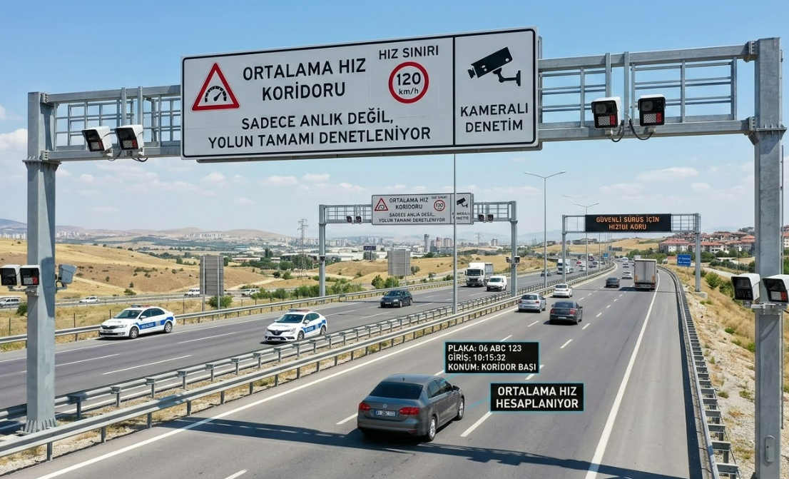 Türkiye’de Trafikte Yeni Dönem: Akıllı Koridor ile Ortalama Hız Denetimi Başladı!