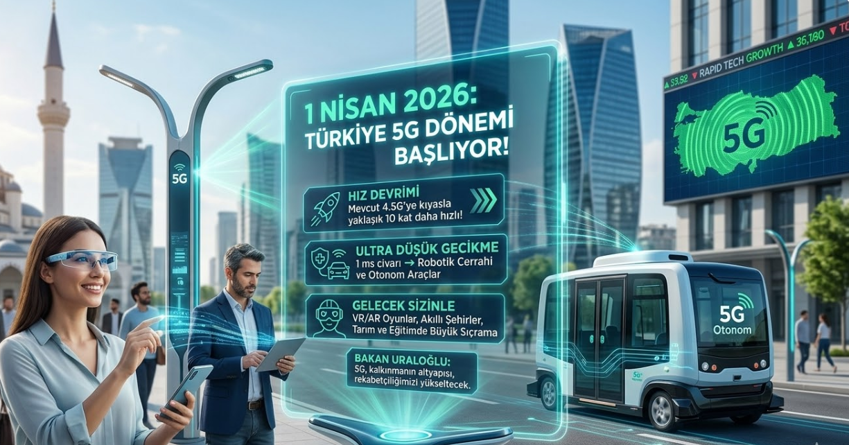 Türkiye'de 5G Dönemi Başlıyor: 1 Nisan 2026'da İlk Sinyal Veriliyor!