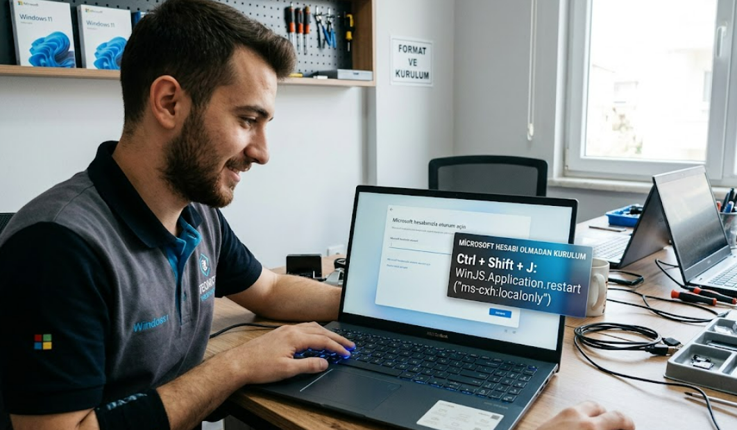 Microsoft Hesabı Olmadan Windows 11 ve 10 Kurulumu Nasıl Yapılır? (İnternetsiz Yerel Hesap Rehberi)