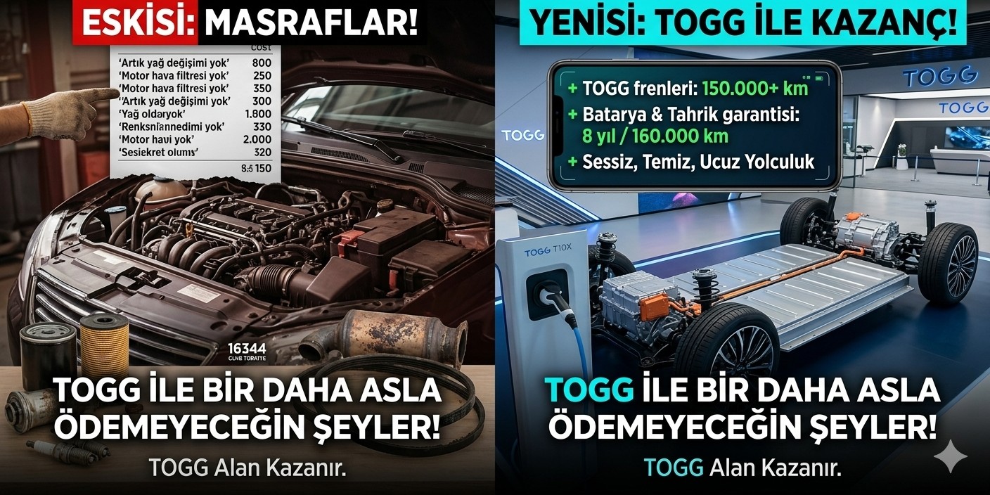 TOGG ve Elektrikli Araç Sahiplerinin Hayatından Tamamen Çıkan 13 Masraf Kalemi!