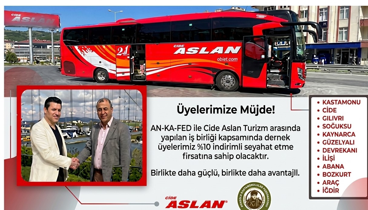 Kastamonululara Müjde! AN-KA-FED Üyelerine ve Dezavantajlı Gruplara %10 İndirim