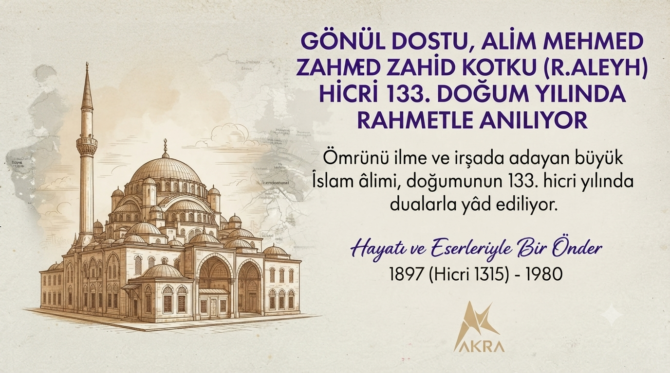 Gönül Dostu Mehmed Zahid Kotku Hicri 133. Doğum Yılında Rahmetle Anılıyor
