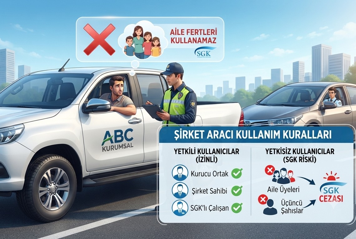 Şirket Araçlarında SGK Krizi: Aile Bireylerine Araç Kullandırmanın Bedeli: Kayıt Dışı İstihdam Cezası