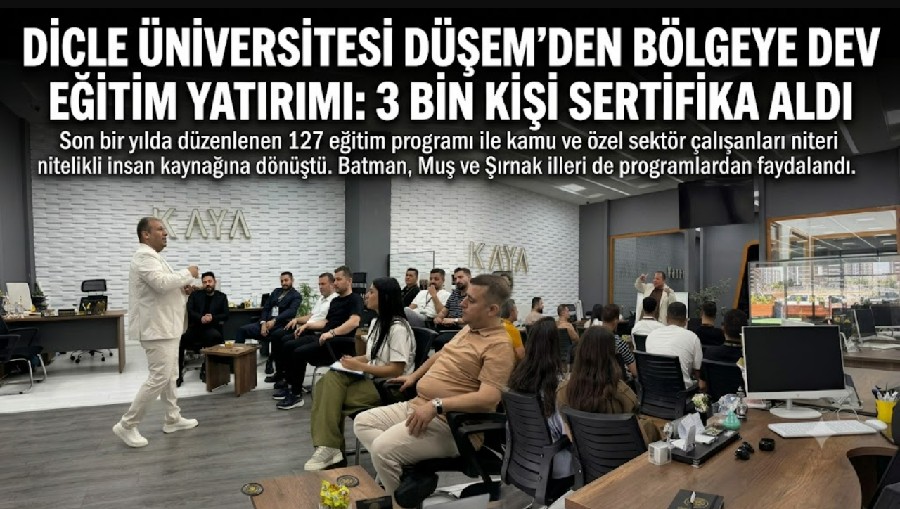 Dicle Üniversitesi Bölgenin Eğitim Üssü Oldu: 1 Yılda 3 Bin Kişiye Mesleki Eğitim