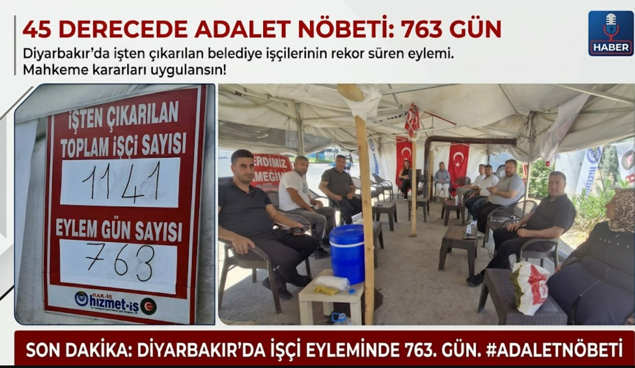 Diyarbakır'da İşçi Kıyımı: 45 Derece Sıcakta 763 Gündür Adalet Bekliyorlar