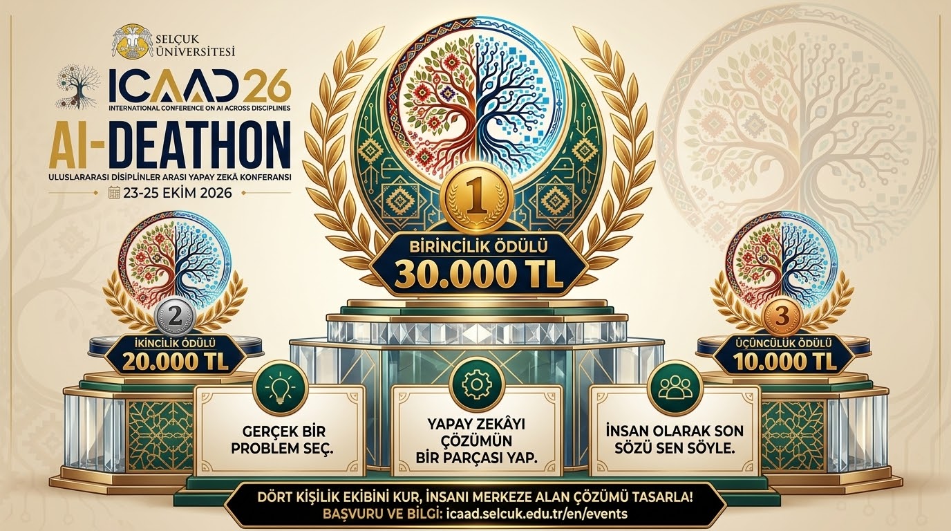 Selçuk Üniversitesi’nden Ödüllü Yapay Zekâ Yarışması: AI-Deathon 2026 Başlıyor!