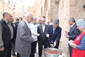 Mardin’de Muharrem ayı dolayısıyla 5 bin kişiye aşure ikram edildi