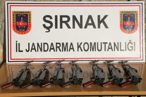 Şırnak'ta Jandarma Ekiplerince uzun namlulu silahlar ele geçirildi