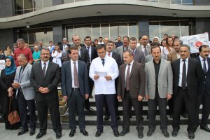 Van'da Sağlıkçılardan PKK’ye sert tepki