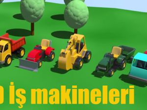 İş Makineleri Oyunu ,3D Çizgi Filmi